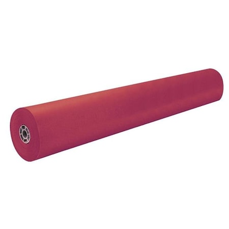 Rainbow Kraft Rainbow Kraft 027303 Duo-Finish Fiber Light-Weight Kraft Paper Roll - 36 In. x 1000 Ft. - Scarlet 27303
